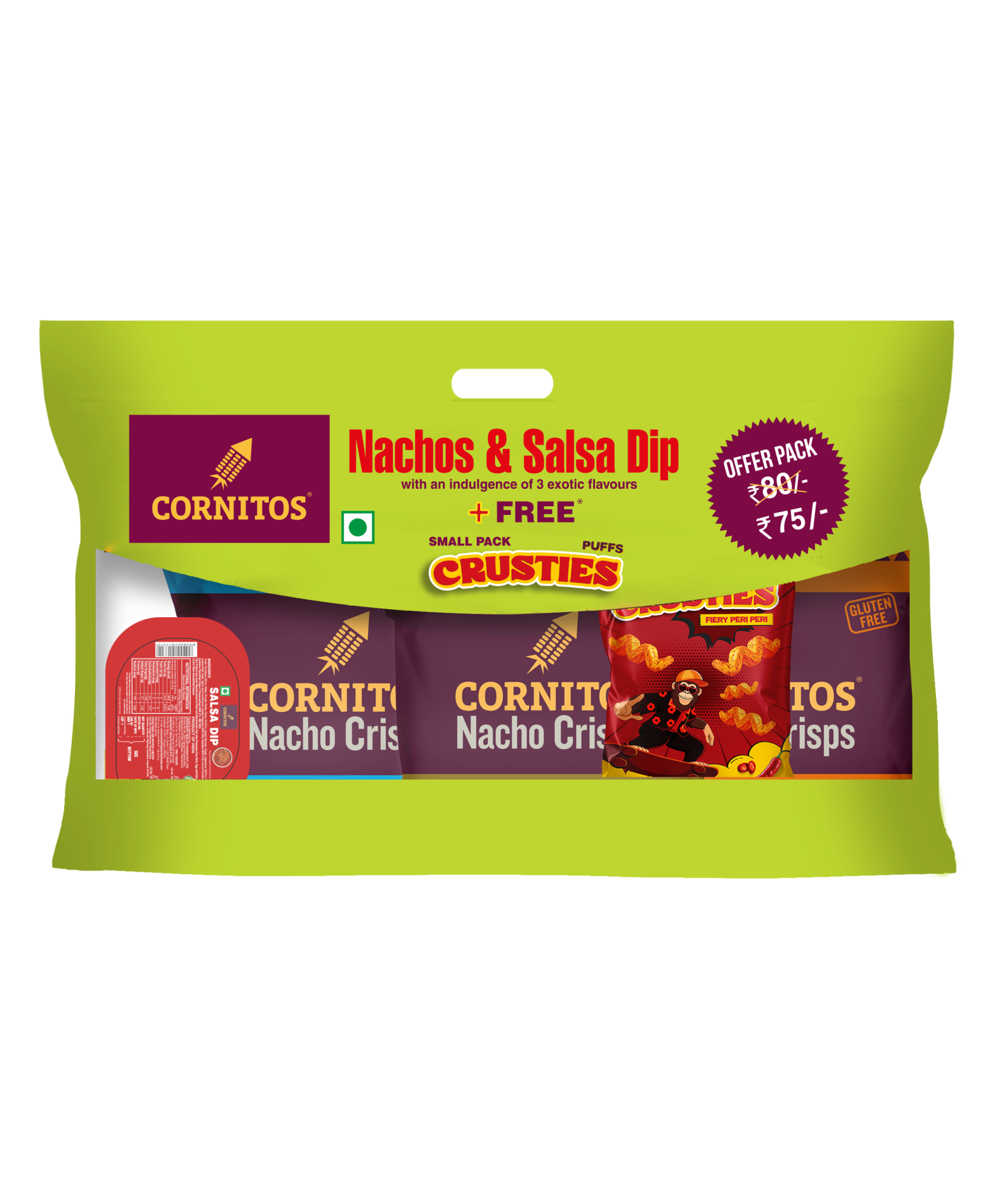 NACHOS & DIP COMBO PACK (3X30G)