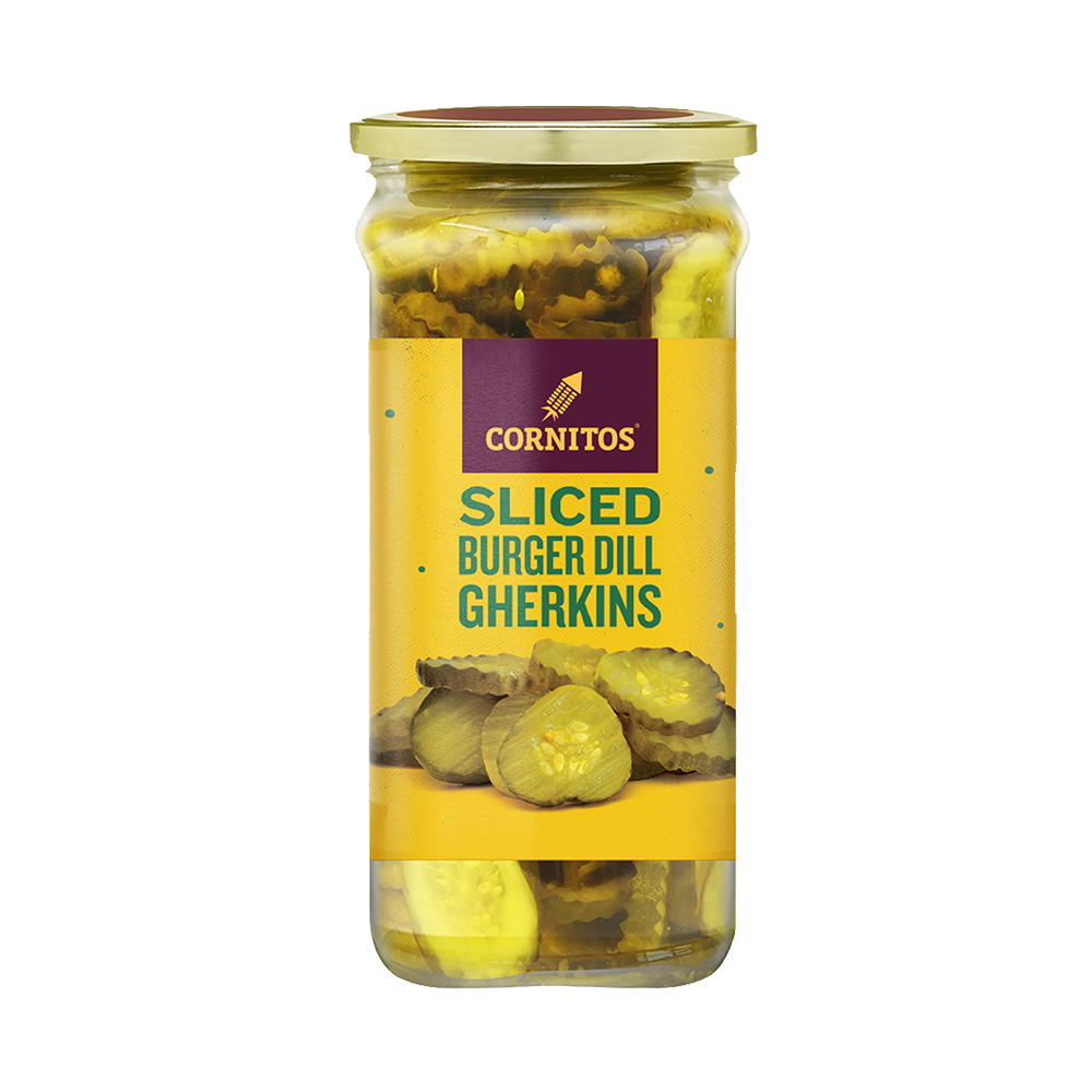 SLICED BURGER DILL GHERKINS